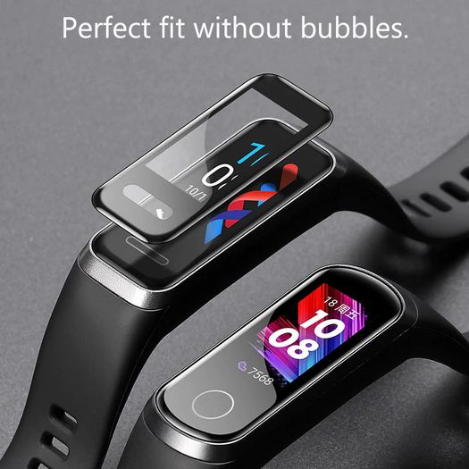 5D Curved Edge Full Coverage Soft Clear Protective Film Cover For Huawei Band 4 Screen Protector (Not Glass)