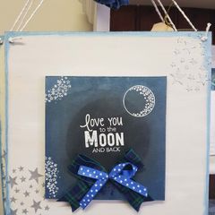 Handmade Sign or Gift - Love You to the Moon