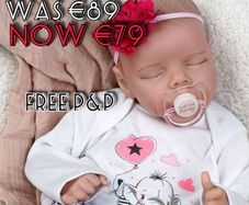 NEW SALE | Reborn dolls - 17-Inch Handmade Realistic Baby Dolls Soft Cloth Body with Toy Accessories