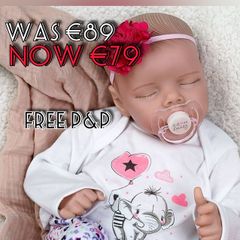 NEW SALE | Reborn dolls - 17-Inch Handmade Realistic Baby Dolls Soft Cloth Body with Toy Accessories