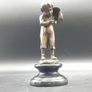 Smoking Boy With Hat - Bronze, Marble (Signed) Image 10