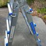 Multi purpose  aluminium ladder with  sliding rungs Image 3