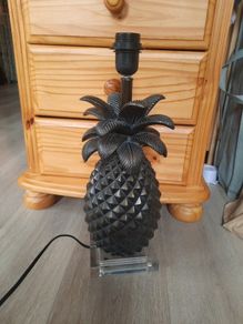 bronze effect pineapple lamp