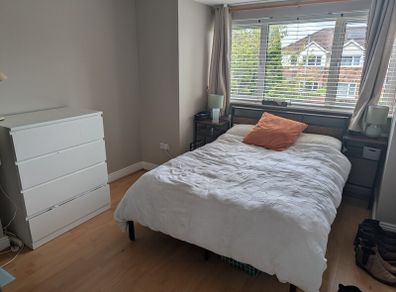 Double Bed, Lockers and Chest of Drawers