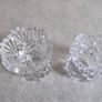 Set 2 Lead Crystal Bud Vase Toothpick Holder Zajecar Yugoslavia Image 5