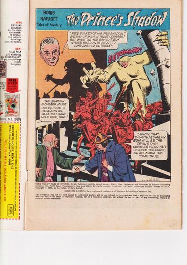 Boris Karloff Tales Of Mystery #48 The Black Monkey 1973 Gold Key Comic