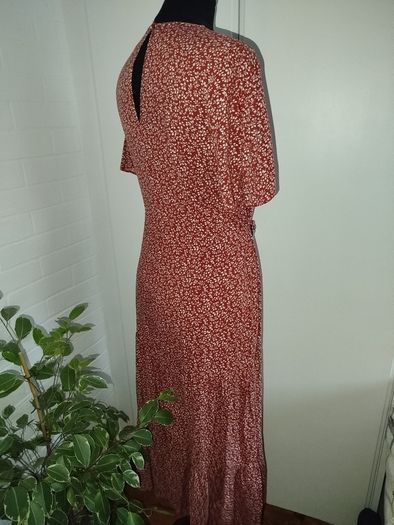 Summer floral viscose dress size 12-14