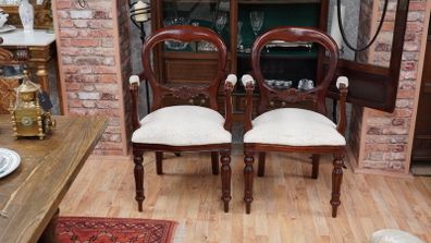 Pair of Mahogany Armchairs