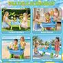 Sand and Water Play Table with Fishing Toys, Sensory Activity Play Sets Outdoor Garden Water Toys, Beach Pool Outdoor Play Toy Kitchen Accessories for Summer Backyard Poolside Indoor Image 6