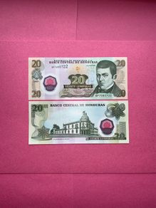 Honduras  20 Lempiras  2008. Pick  95  Uncirculated) Polymer / Plastic .