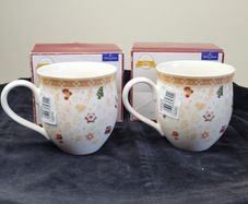 Pair Villeroy Boch Toys Delight 10 Years Jubilee Edition Mugs 440ml Boxed Germany