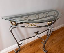 Hallway console table half moon hall kitchen sitting room lounge side table