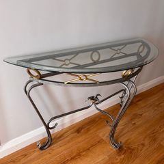 Hallway console table half moon hall kitchen sitting room lounge side table