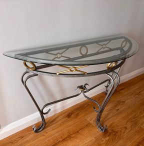 Hallway console table half moon hall kitchen sitting room lounge side table