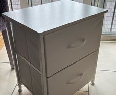 White Bedside Table