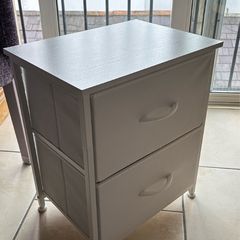 White Bedside Table