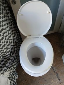 toilet and cistern