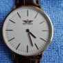 Softech Ladies Rose Gold Slim Face Leather Strap Analog Watch Quartz Image 3