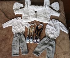 Twin boys christening set