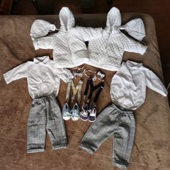 Twin boys christening set