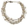Vintage 925 Sterling Silver & Freshwater Pearls Bracelet Image 4