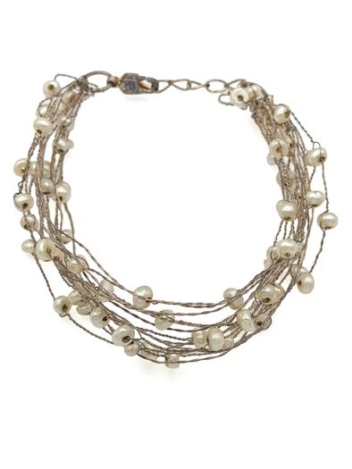 Vintage 925 Sterling Silver & Freshwater Pearls Bracelet