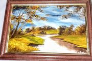 Clive Hughes oil painting on canvas