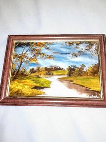 Clive Hughes oil painting on canvas
