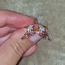 Angel Wing Diamond Ring in 10K Rose Gold 05 ct Image 2