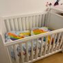 Two Boori Country Collection White Sleigh Cot Beds Image 2