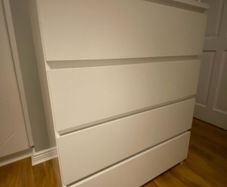 Malm 4 Door Dresser  2 FREE