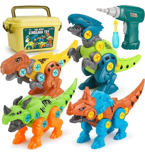 Take Apart Dinosaur Toys for Kids with Storage Box Electric Drill, DIY Construction Build Set Educational STEM Gifts for Boys Girls (FREE POSTAGE)