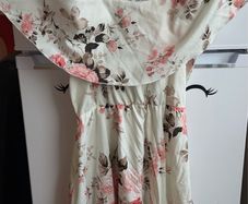 Floral Off-the-Shoulder Summer Dress, Size S