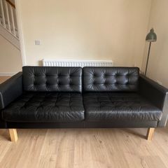 IKEA Black Sofa - Like New