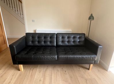 IKEA Black Sofa - Like New
