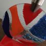 Vintage art glass candleholder Image 2