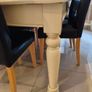 White Dining Table & 6 Black Chairs Image 2