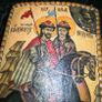 Beautiful antique icon on wood Image 3