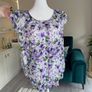 Ladies Lilac and Green Floral Print Blouse from Apricot Image 7