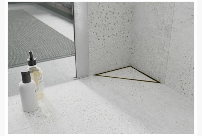 Gold Shower Floor Drain 20x20cm