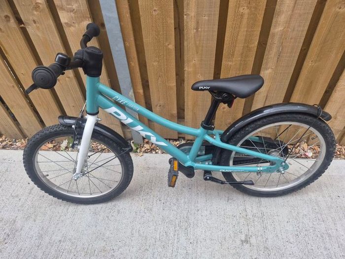 Premium PUKY CYKE 18" Kids Bike - Ultra Lightweight (Mint / Teal)