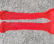 Red net socks