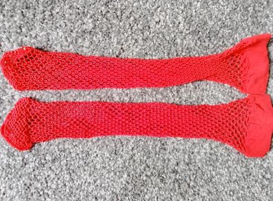 Red net socks