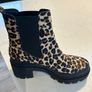 Carl Scarpa leather leopard print chelsea boots Image 2
