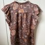 Next women ladies floral blouse t-shirt top, mint condition Image 3