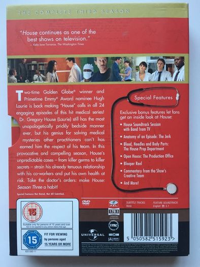 House (Complete Seasons 1-8 2004-2012) [DVD TV Boxsets]