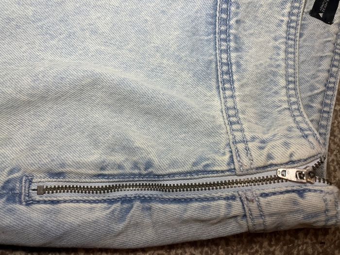 zara denim skirt
