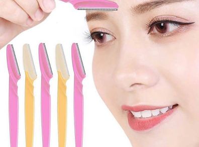 3/10Pcs Eyebrow Razor Eyebrow Trimmer Women Face Razor Hair Remover Eye Brow Shaver Blades for Cosmetic Beauty Makeup Tools