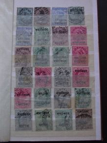 A nice collection of overprinted Stamps from India and Indian States