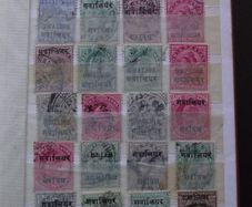 A nice collection of overprinted Stamps from India and Indian States